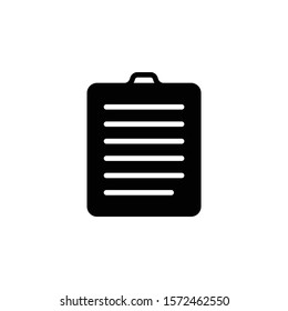 Assignment glyph icon black and white
