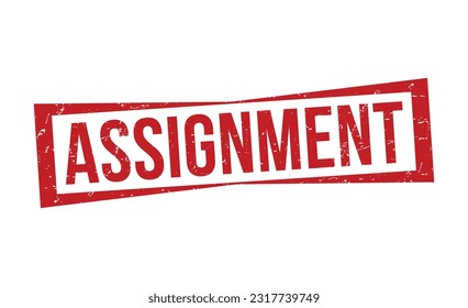 Assignment grunge rubber stamp vector illustration on white background. Assignment rubber stamp .