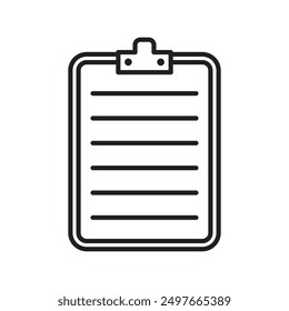 Assignment icon Black line art vector