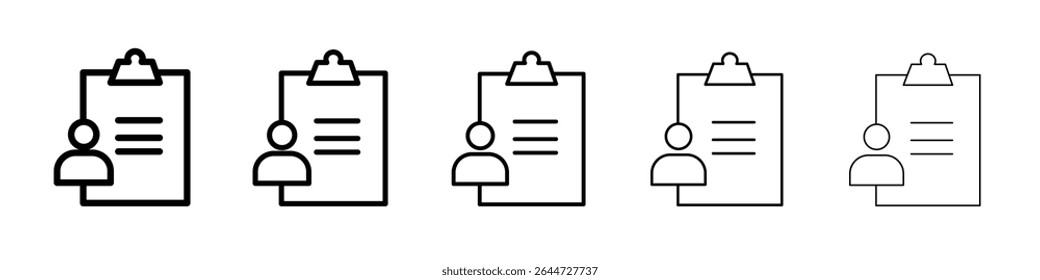 Ícone de atribuição logotipo do conjunto de ilustrações simples