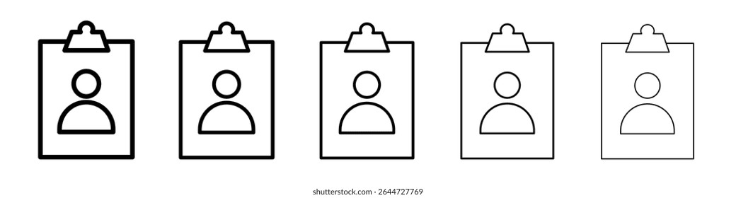 Assignment icon flat illustration set logo