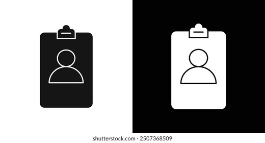 Assignment icon flat line symbol set.