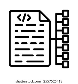 assignment icon line vector illustration on white background.