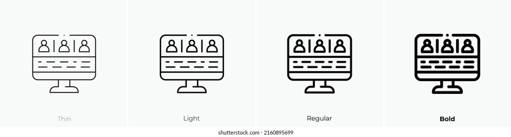 assignment icon. Linear style sign isolated on white background. Vector illustration.