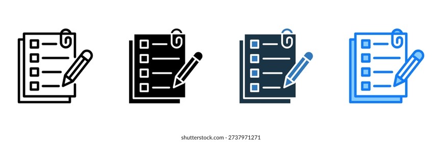 Assignment icon multiple style Vector Illustration