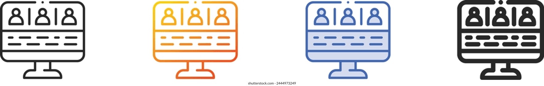 assignment icon.Thin Linear, Gradient, Blue Stroke and bold Style Design Isolated On White Background