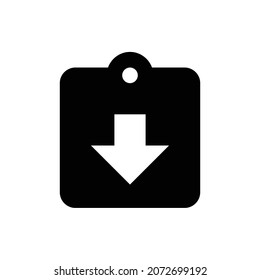 assignment returned Icon. Flat style design isolated on white background. Vector illustration