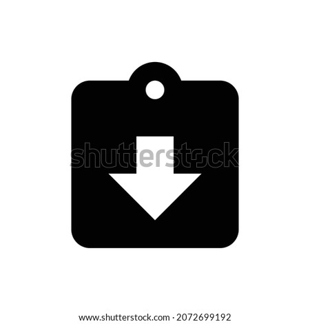 assignment returned Icon. Flat style design isolated on white background. Vector illustration