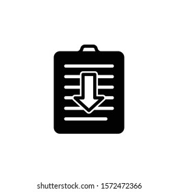 assignment returned line outline icon
