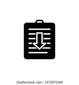 assignment returned line outline icon
