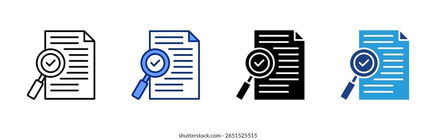 Ícone Revisão de Atribuição - coleção de vários estilos da folha de ícone