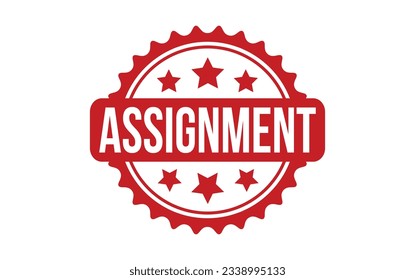 Assignment rubber grunge stamp seal vector