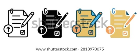 assignment web icon multiple style collection