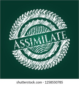 Assimilate with chalkboard texture
