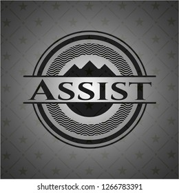Assist black emblem