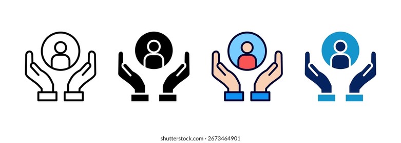 Assist Icon Set Multiple Style Collection