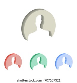 Assistance - 3d isometric vector icons. Illustrations isolated for graphic and web design.