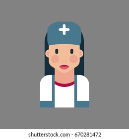 Assistance avatar. Modern simple and clean design. Emblem, logo, badge. Vector icon in flat style. Eps10.