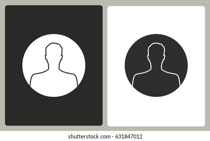 Assistance - black and white vector icons. Illustration isolated for graphic and web design.