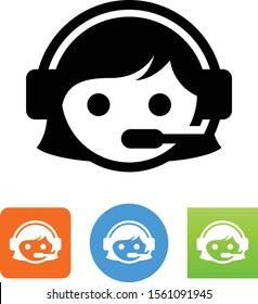 Assistance Call Center Service Rep Icon
