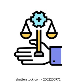 assistance in compliance with regulatory requirements color icon vector. assistance in compliance with regulatory requirements sign. isolated symbol illustration