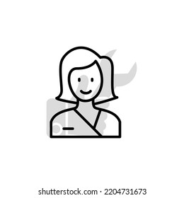 assistance concept line icon. Simple element illustration. assistance concept outline symbol design.