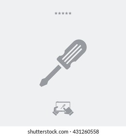 Assistance concept - screwdriver icon