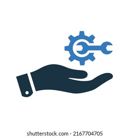 Icono de asistencia, corrección, soporte. Gráficos vectoriales simples modificables.