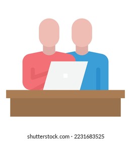 assistance flat icon vector Illustration,  business icon