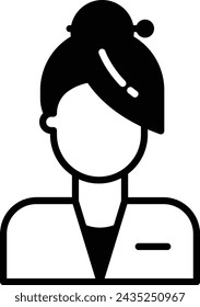 Assistance glyph and line vector illustration