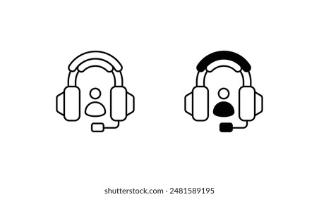 Assistenz-Icon-Design mit weißem Hintergrund Stock-Illustration