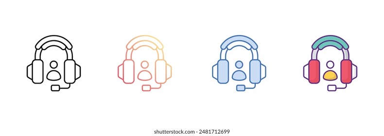 assistance icon design with white background stock illustration