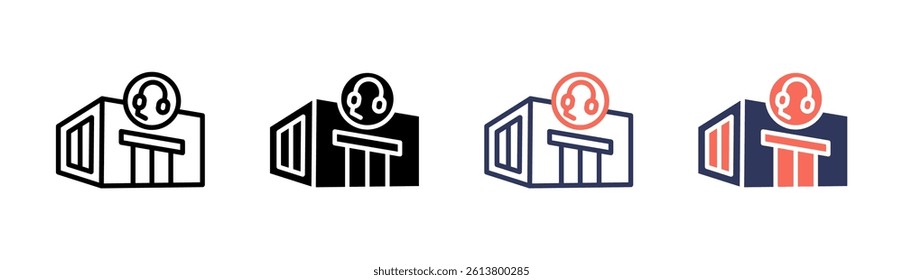Assistance Icon Element For Design And Vector