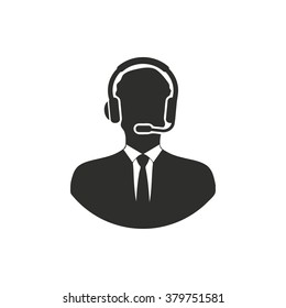 Assistance  icon  on white background. Vector illustration.