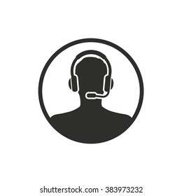 Assistance  icon  on white background. Vector illustration.