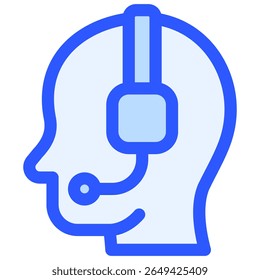 Icono de asistencia. Símbolo de icono de operador. Ilustración vectorial