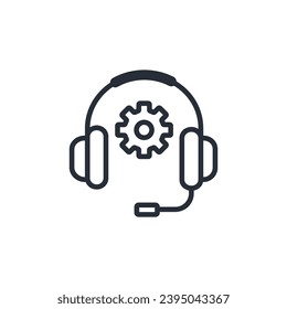 Hilfesymbol. vector.Editable stroke.linear style sign for use web design,logo.Symbol illustration.