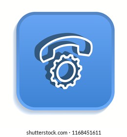 Assistance isometric icon. Vector illustrations isolated for graphic and web design in 3d style.