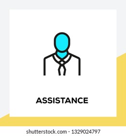 ASSISTANCE LINE ICON SET