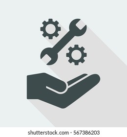 Assistance service - flat minimal icon