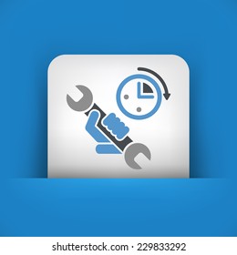 Assistance time icon