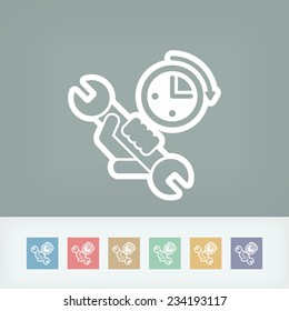 Assistance time icon