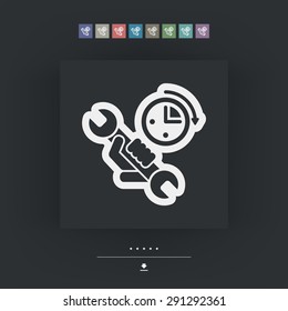 Assistance time icon