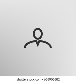 Assistance vector icon. Illustration isolated for graphic and web design.