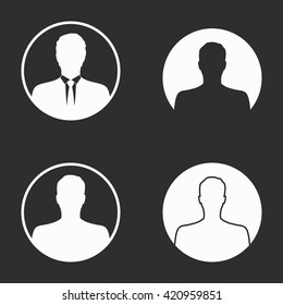 Assistance   vector icon. White illustration isolated on black background for graphic and web design.
