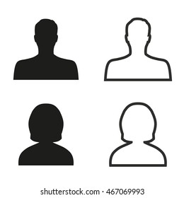 Assistance vector icons set. Illustration isolated on white background for graphic and web design.
