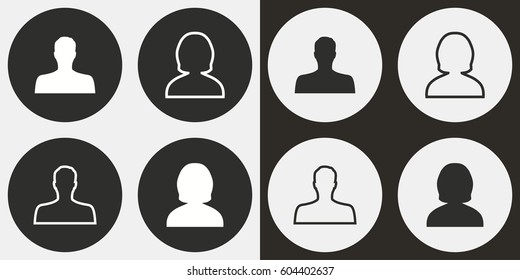 Assistance vector icons set. Illustration isolated for graphic and web design.