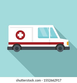 Assistant ambulance icon. Flat illustration of assistant ambulance vector icon for web design