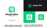 Assistant Bot logo icon vector. Modern robot tech logo template.