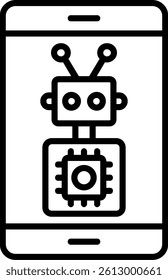 Assistant Line Vector Icon Design